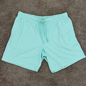 Athletic Men's Mint Green Shorts 2XL Drawstring Mesh